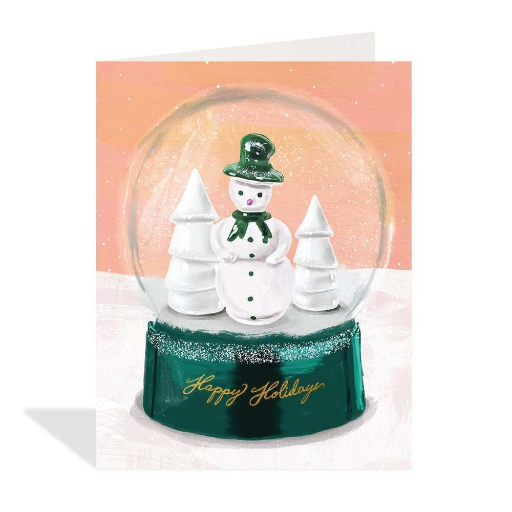 Snowglobe Holidays Card