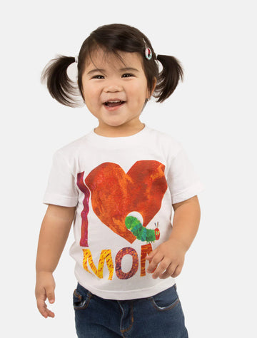Eric Carle: I Love Mom Kids' T-Shirt - 0