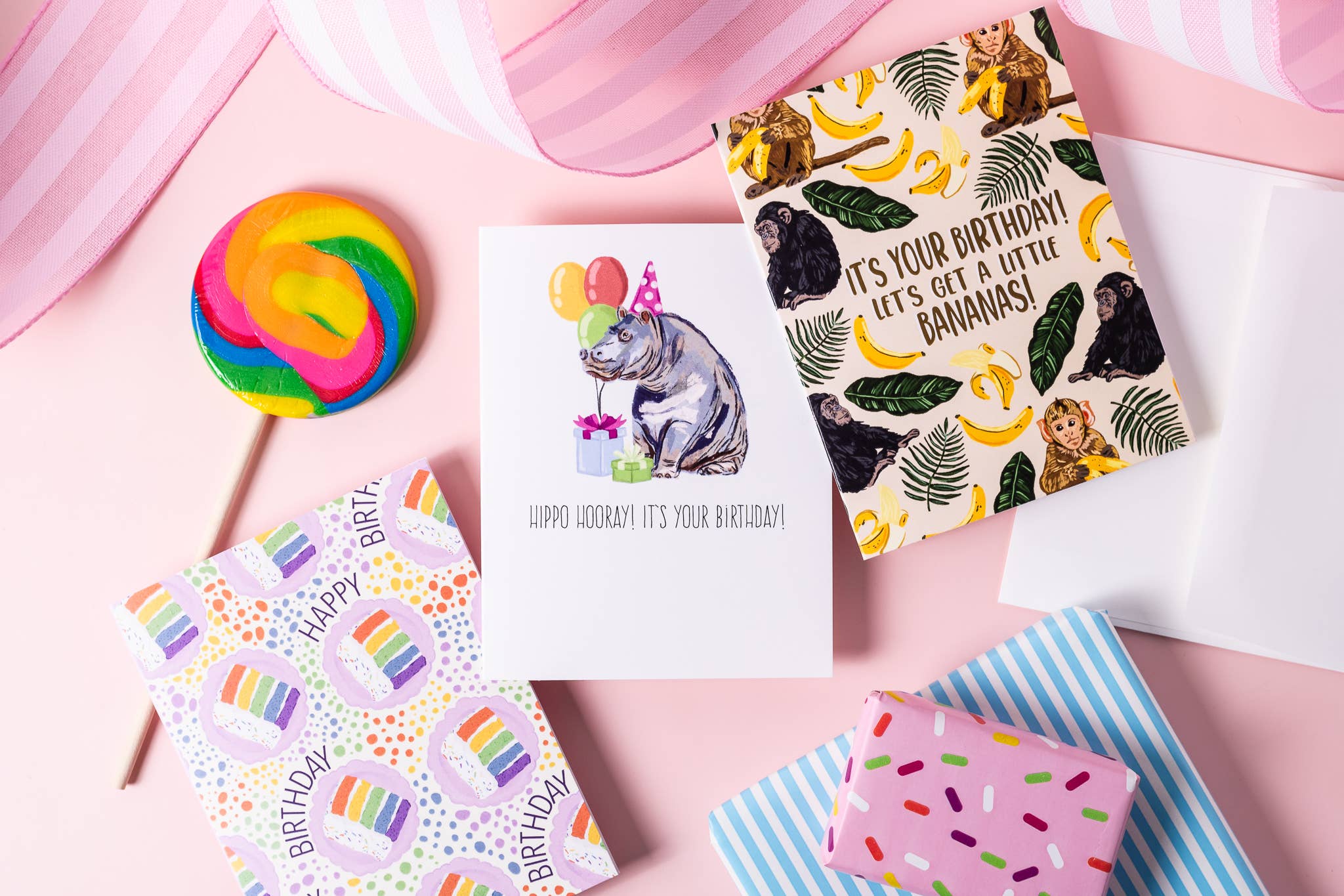 Hippo Hooray! It's Your Birthday! - Greeting Card