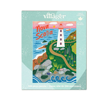 Villager Puzzles | Nova Scotia Shores | 500-Piece Puzzle | Designed in Canada - 0