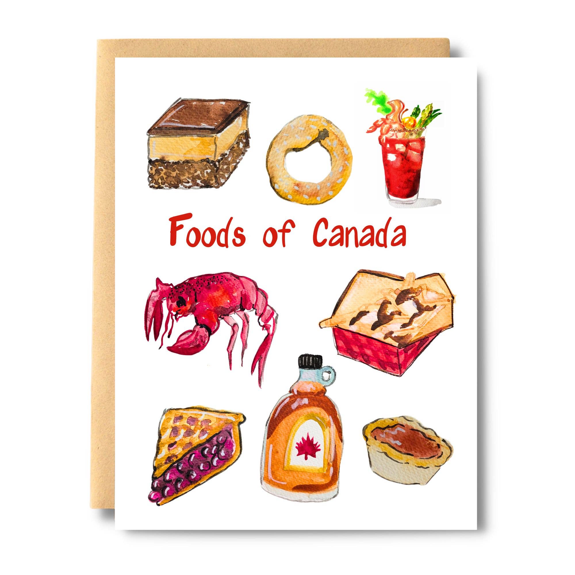 Foods of Canada Card