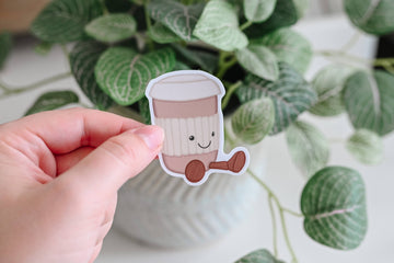 Latte - Cozy Coffee Cafe Vinyl Sticker - 0