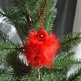 Hairy Cardinal Ornament - 0
