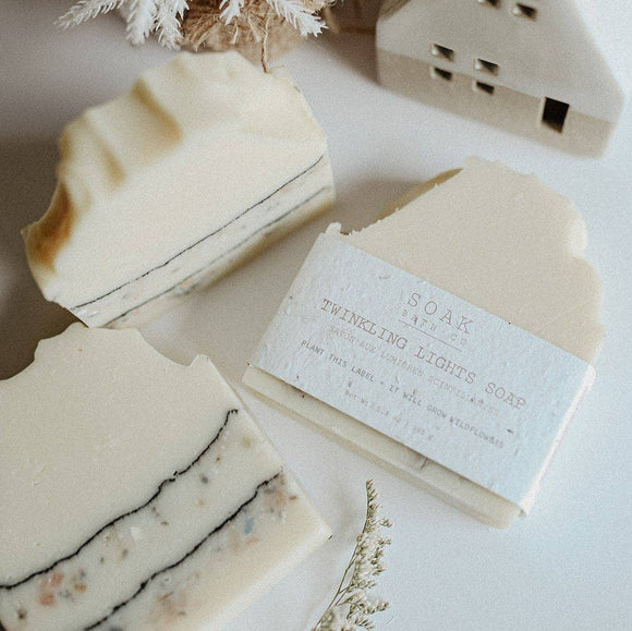 Twinkling Lights Soap Bar: Holiday Collection