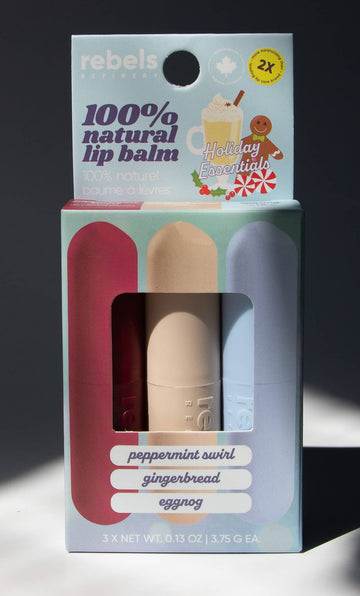 Holiday 3 Pack Sticks Egg Nog, Gingerbread, Peppermint Swirl