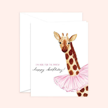 Here for the Party! Children's Birthday Card - 0