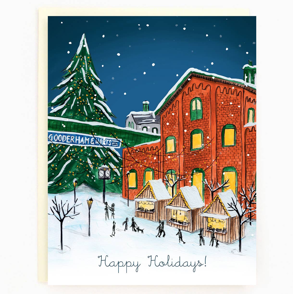 Assorted Box Of 8 'Toronto Classic Holiday' Greeting Cards
