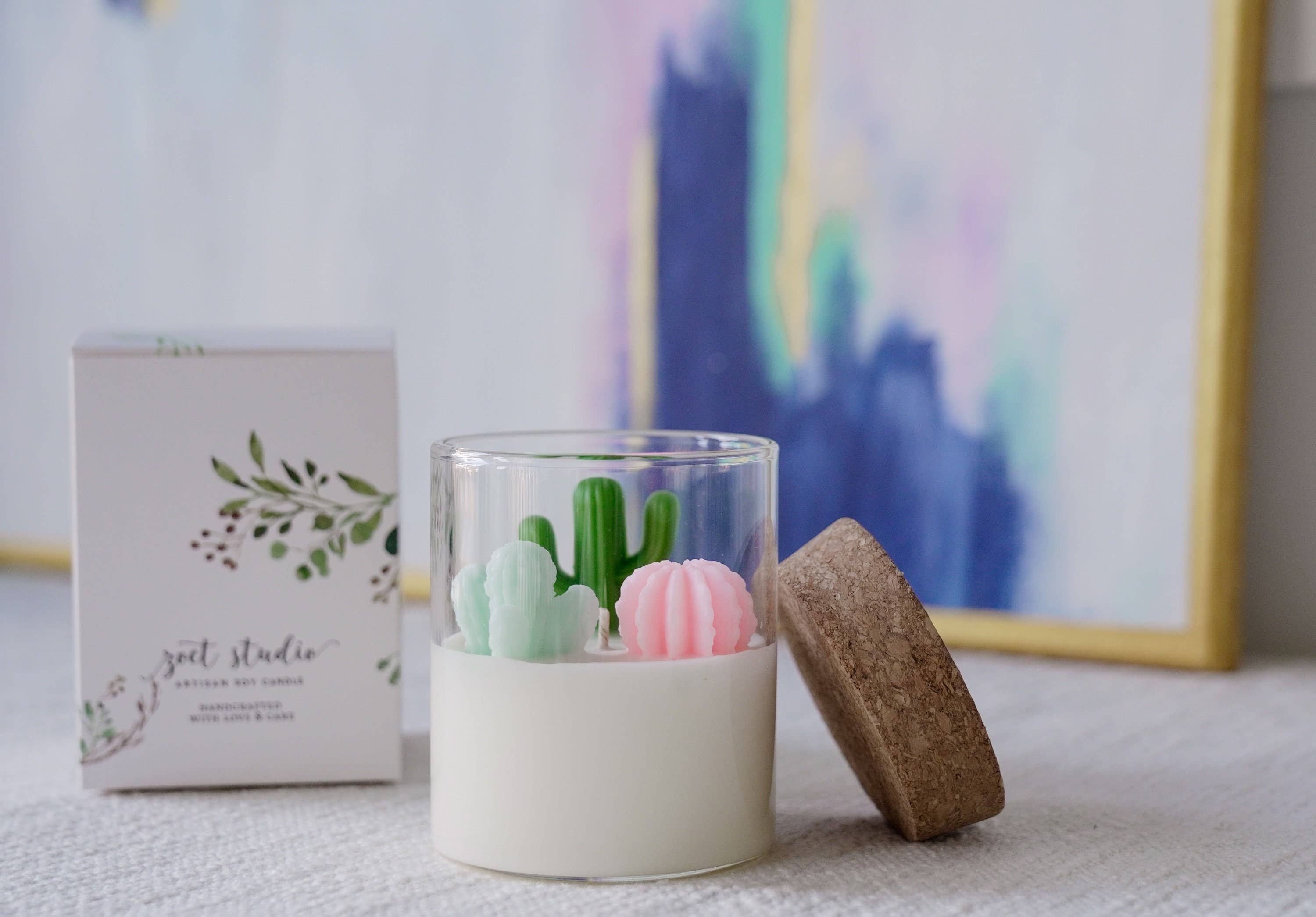 Cactus Candle | Soy Blend Candle: Beach Vibe