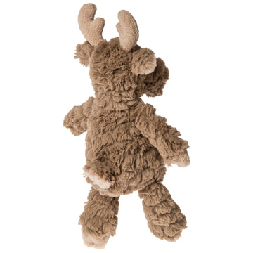 Putty Nursery - Moose 11" - Plush moose toy with curly brown fur, soft antlers, and a small beige tail, 11 inches tall.