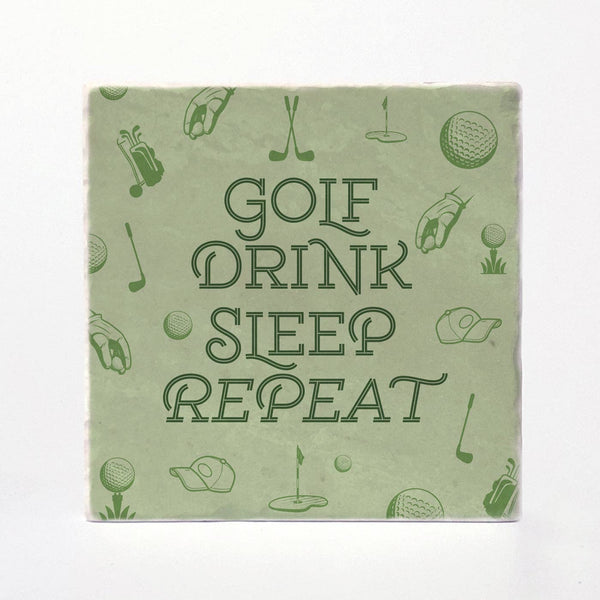 Golf Life Absorbent Ceramic Coaster Set of 4