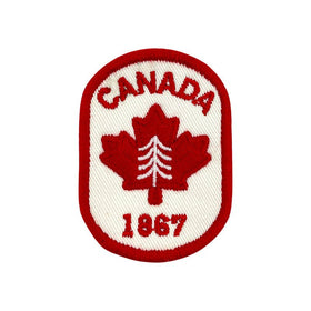 Canada iron-on embroidery patch