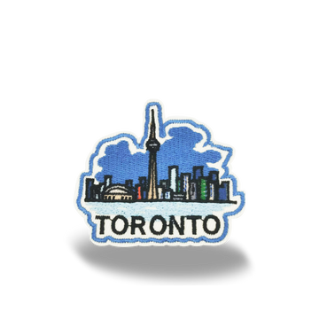 Toronto Skyline CN Tower Embroidered Iron-On Patch