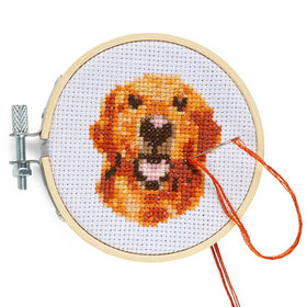 Dog Mini Cross Stitch Embroidery Kit