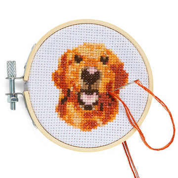 Dog Mini Cross Stitch Embroidery Kit