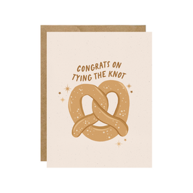 Pretzel Congrats On Tying The Knot - Wedding Love Card