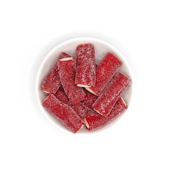 Sour Rambo Strawberry Log - 200g Jar