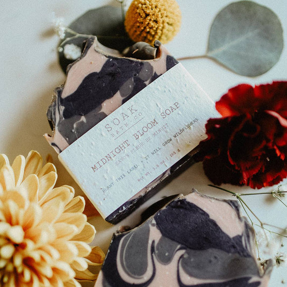 Midnight Bloom Soap Bar - Floral Collection - Made in Canada
