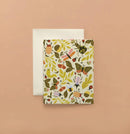 Garden Critters Patterned Florals Blank Note Card-3