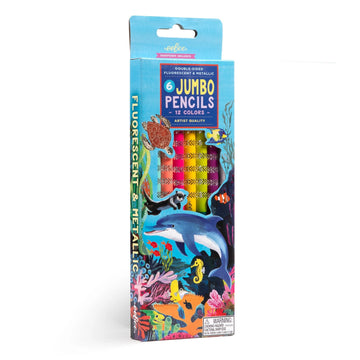 Sea Life 6 Jumbo Colour Pencils