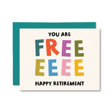 You Are Free Retirement Card