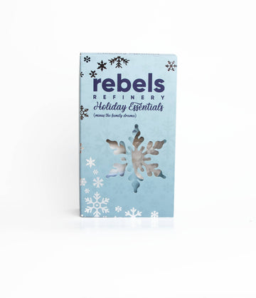 Holiday Essentials GIFT SET - Holiday Essentials gift set box with snowflake design, unique Canadian handmade spa accessories.