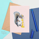 Squirrel on the Phone Card-3