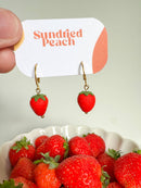 Strawberry Charm Huggie-1