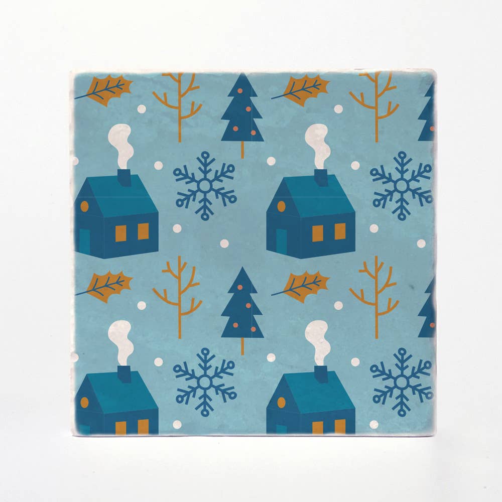 Winter Blue Coasters