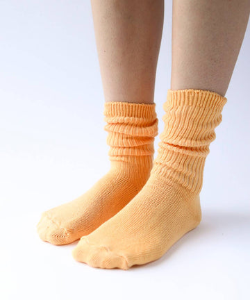 Buy canteloupe Dyed Cotton Socks | Made in Canada | Various Colours
