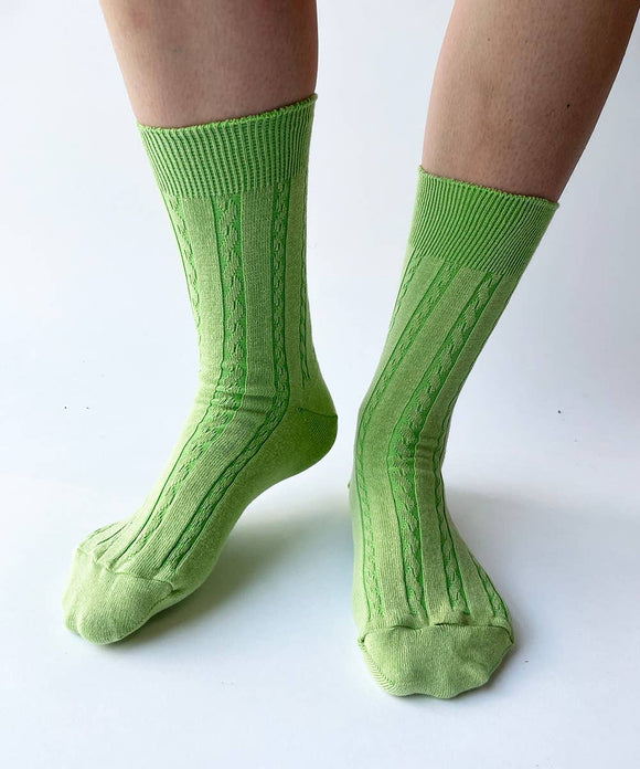 Cable Knit Dress Socks | Made in Canada | Various Colours