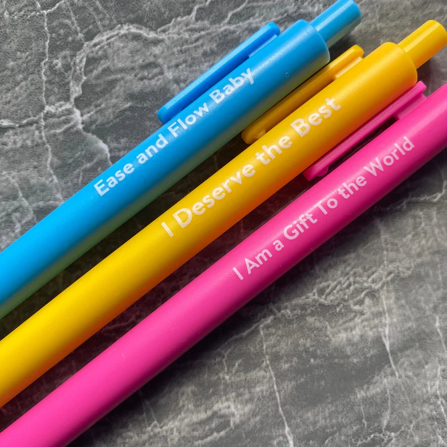 Inspired Affirmation Gel Pens (3 Pack) | Please Notes