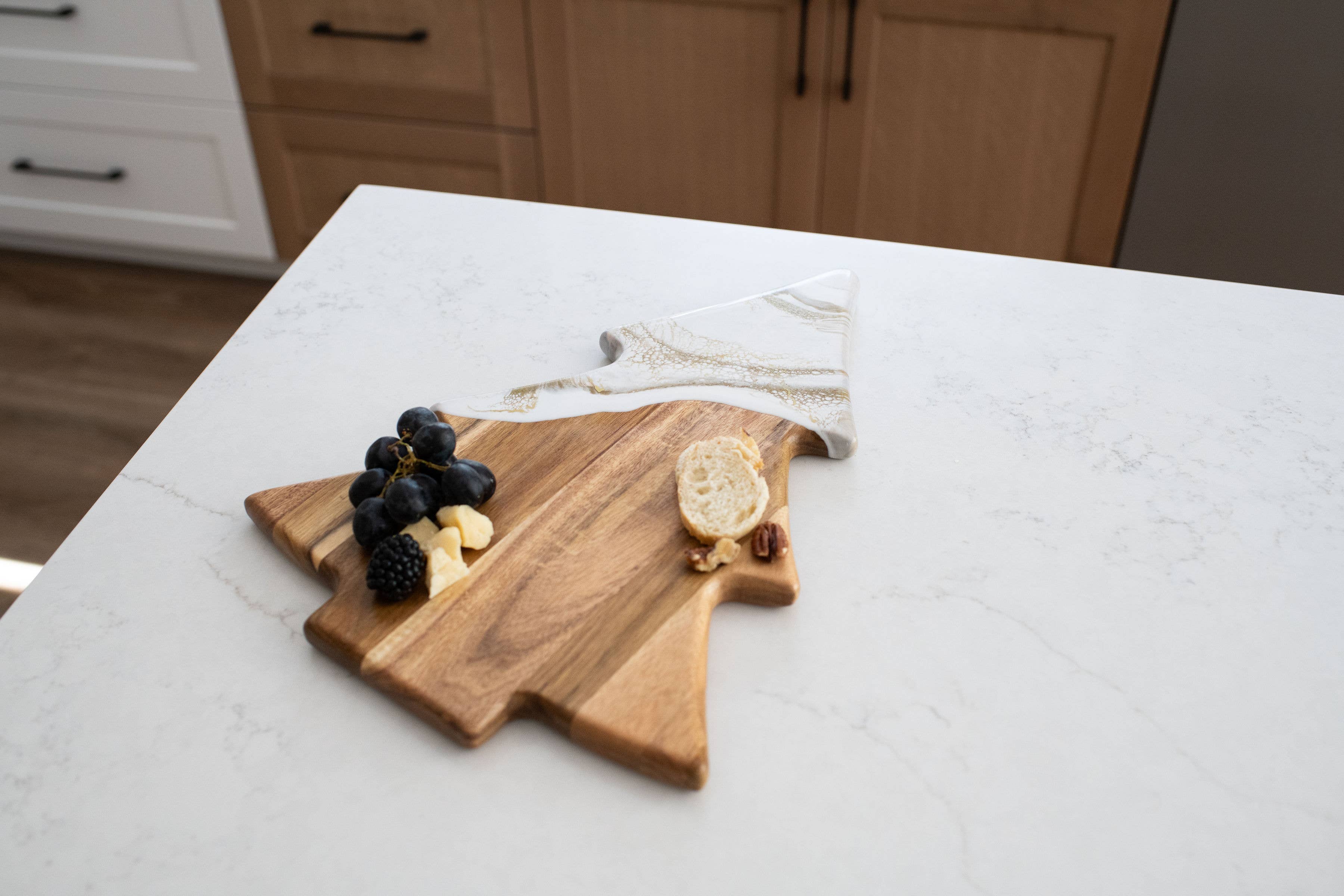 Christmas Tree Resin Charcuterie Board
