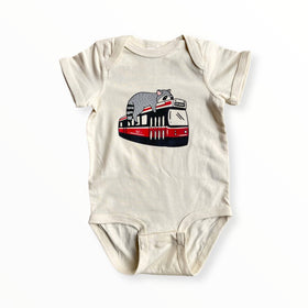 Baby Toronto Streetcar Raccoon Onesie
