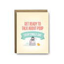 Ready to Talk Poop Baby Greeting Card-1