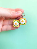 Avacado & Egg Toast Earrings-2
