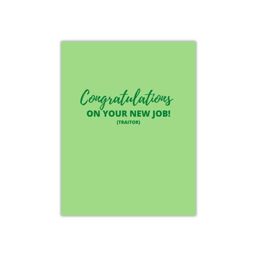 Congrats On Your New Job