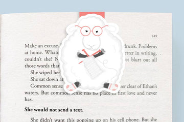 Knitting Sheep - Jumbo Magnetic Bookmark