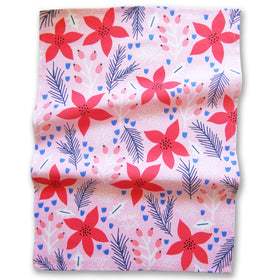 Poinsettia Holiday Tea Towel - 0
