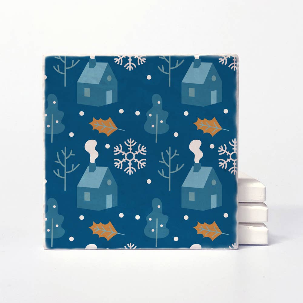 Winter Blue Coasters