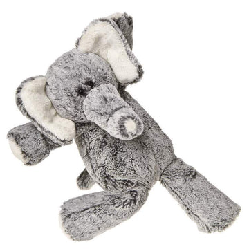 Marshmallow Zoo 13" Elephant - Gray plush elephant toy with soft ears and trunk, handmade Canadian baby gift, unique design.