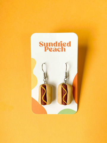 Hot Dog Earrings