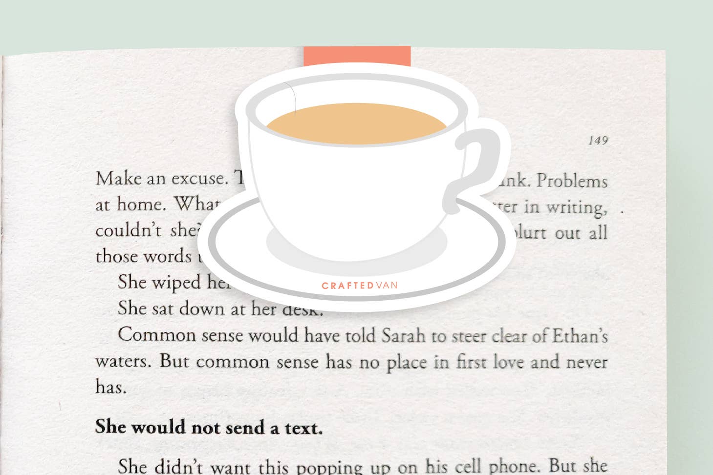 Teacup Jumbo Magnetic Bookmark - 0