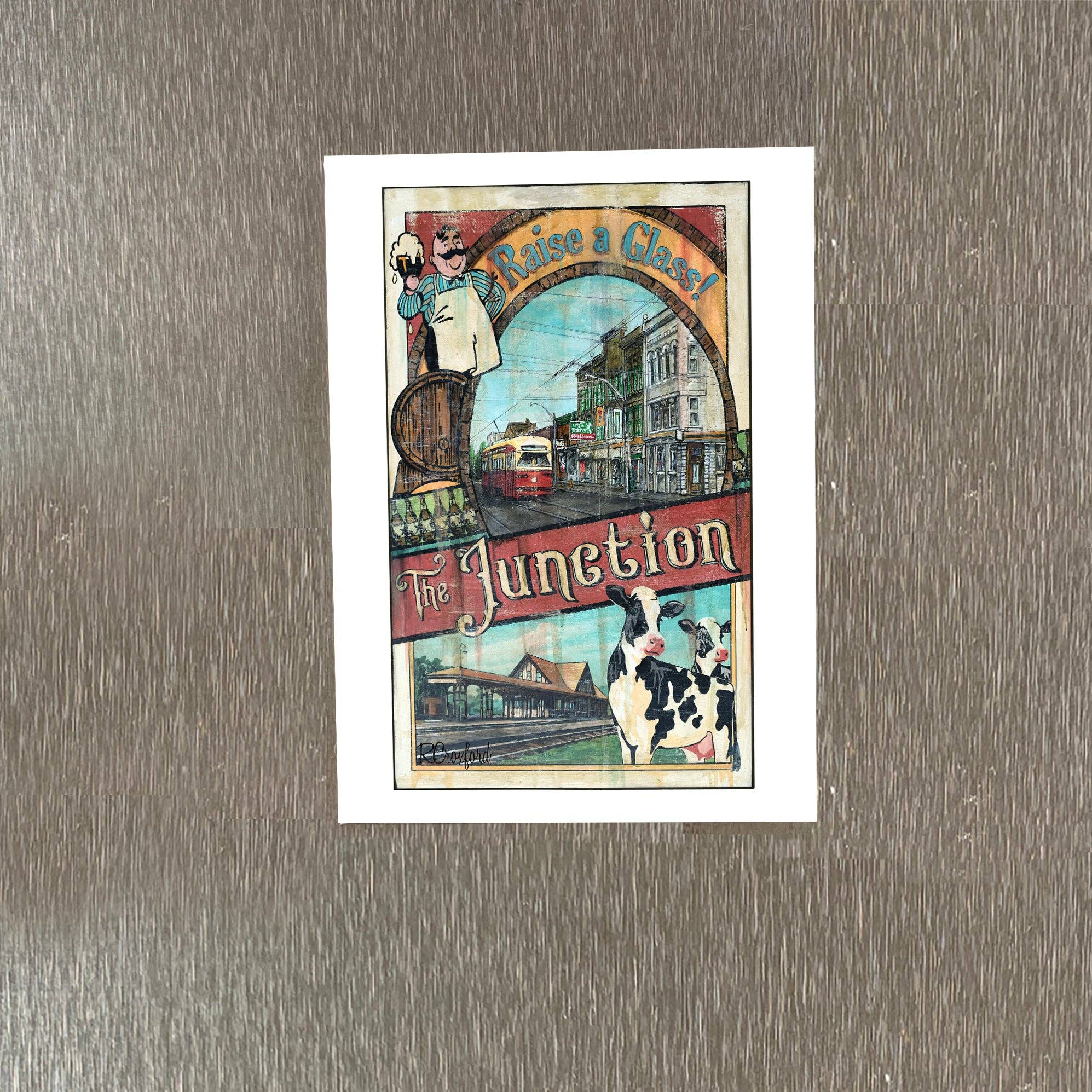 The Junction Toronto Fridge Magnet by Rob Croxford