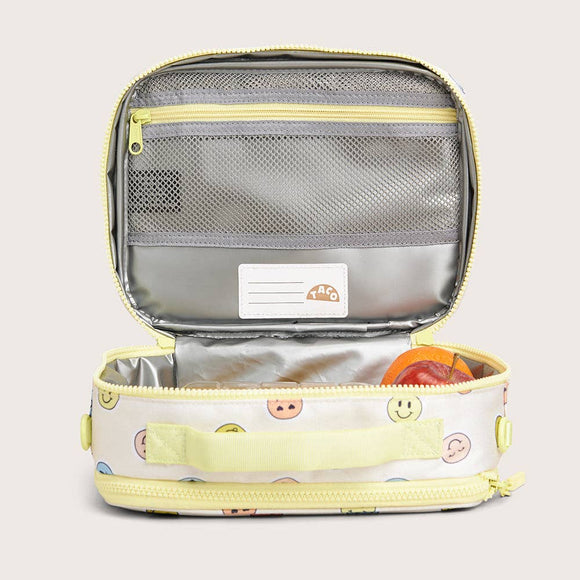 Liam - Expandable Smiley Cream Lunch Box