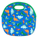 Large, Machine Washable Lunch Bag for Kids - Dinosaurs, Blue-1