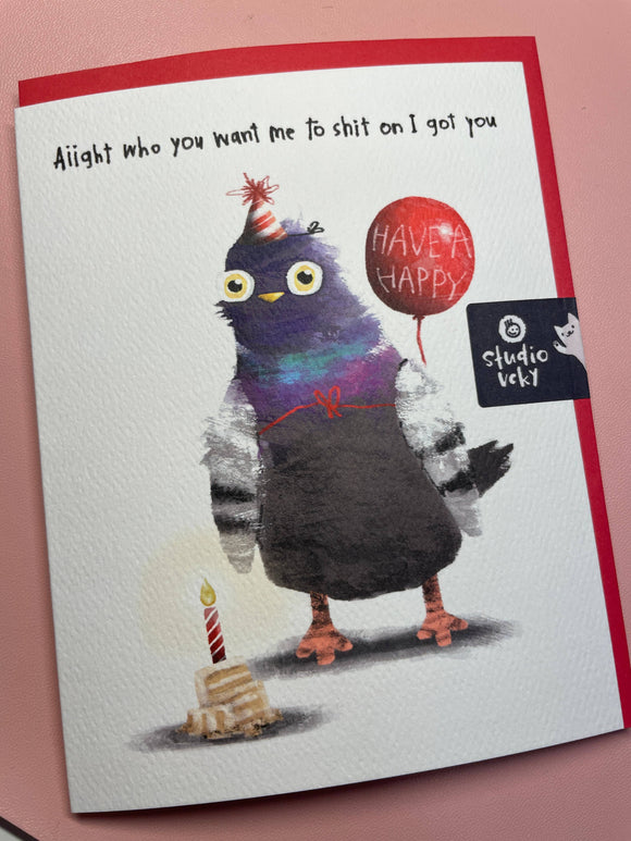 Greeting Card - Pigeon Got You