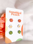 Mini Floral Stud Pack-5
