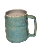 Handmade Stoneware Wavy Coffee Mug-6
