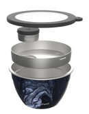 64oz Azurite Marble Salad Bowl Kit-2