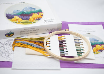 Crowsnest Mountain DIY Embroidery Kit - 0